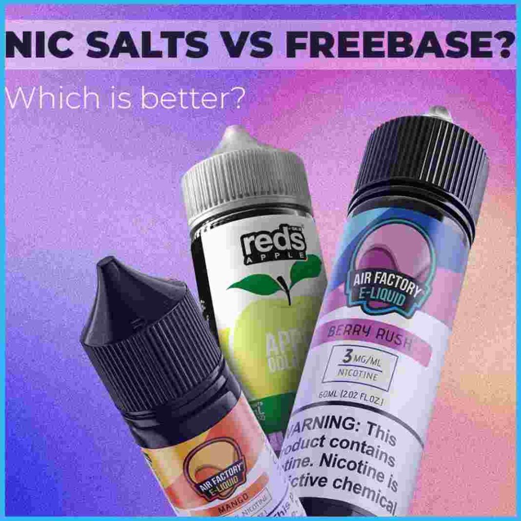 Nicotine salts vs freebase nicotine